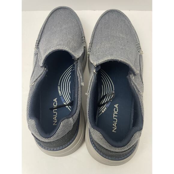 Náutica Navtech Comfort Slip on Gray Men Snickers Size 9 - Picture 8 of 10